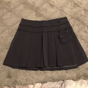 Bebe pleated military mini skirt